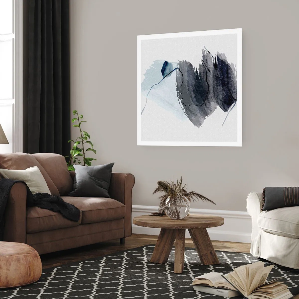 Affiche - Poster - Intensité et mouvement - 30x30 cm