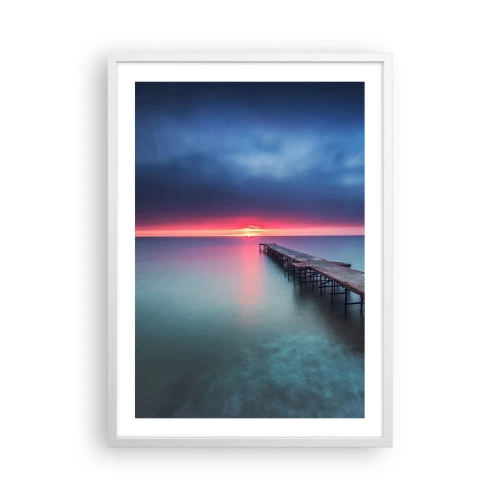 Affiche dans un cadre blanc - Poster - Entre le ciel et la terre - 50x70 cm