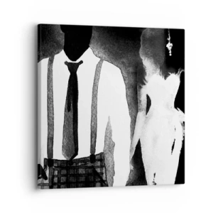 Impression sur toile - Image sur toile - Ambiance noire - 30x30 cm