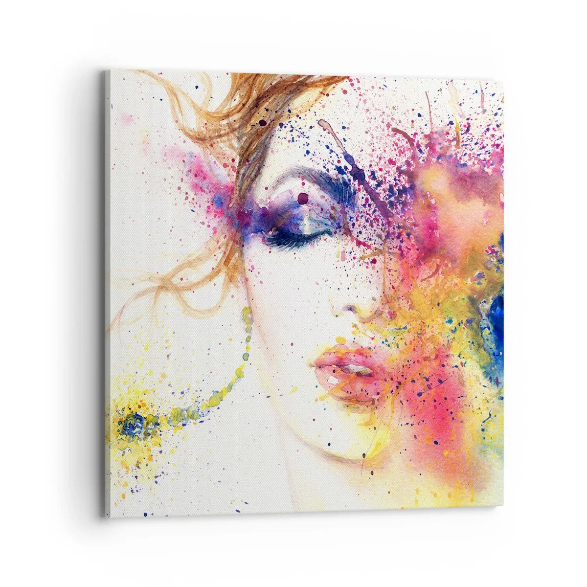 Impression sur toile - Image sur toile - Vertiges arc-en-ciel - 70x70 cm