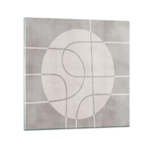 Impression sur verre - Image sur verre - Circulaire et tout droit - 40x40 cm