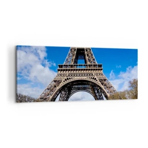 Impression sur toile - Image sur toile - Tout Paris à ses pieds - 100x40 cm