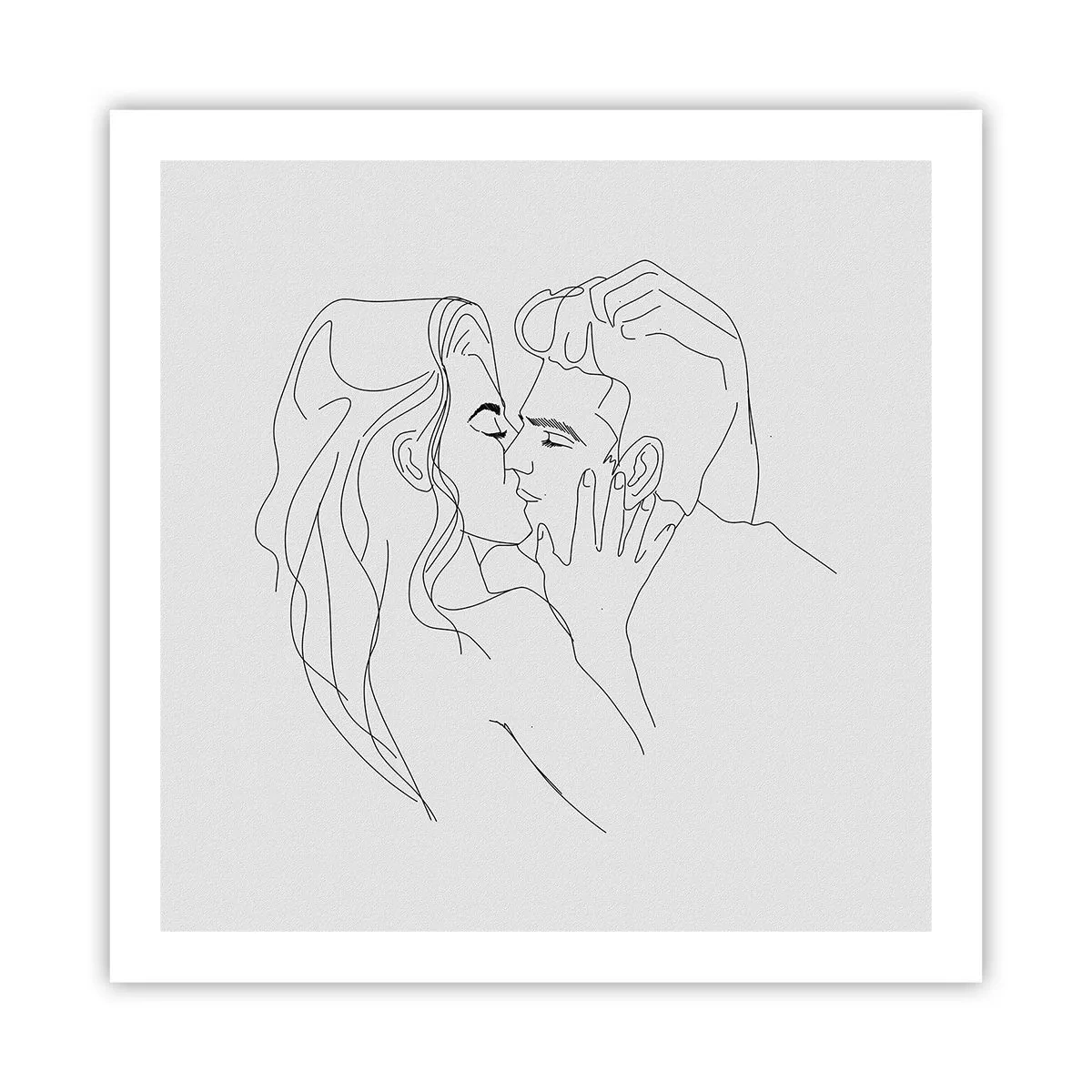 Affiche - Poster - La même ligne - 60x60 cm