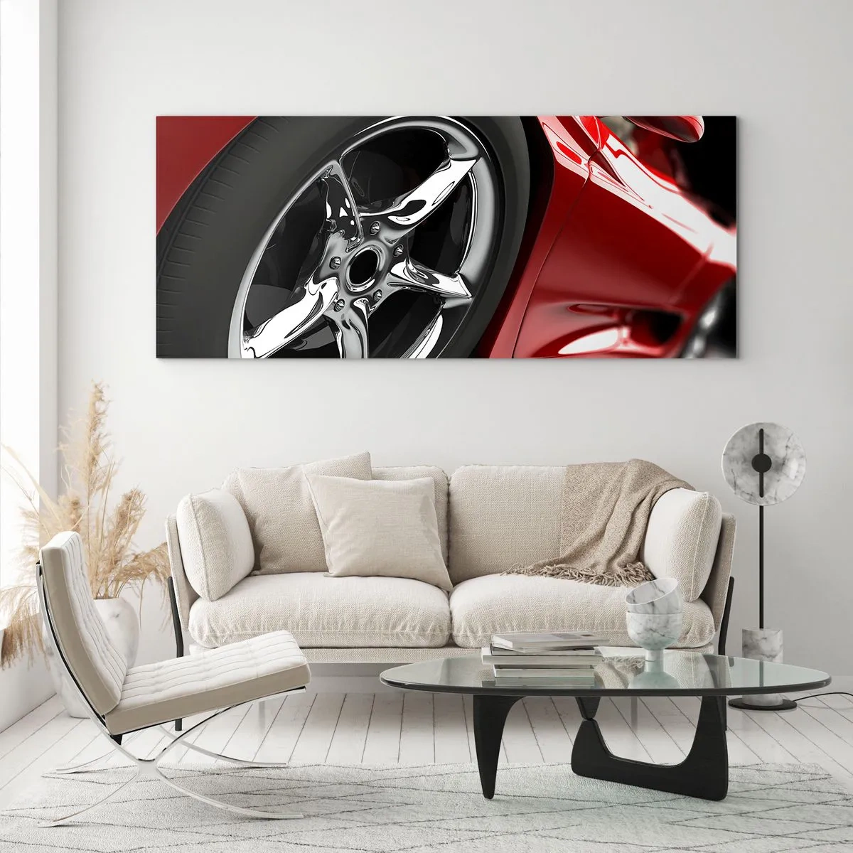 Impression sur verre - Image sur verre - Conçu pour la vitesse - 90x30 cm