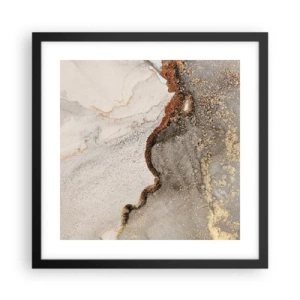 Affiche dans un cadre noir - Poster - Aux frontières des couleurs - 40x40 cm