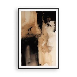 Affiche dans un cadre noir - Poster - Une abstraction intrigante - 61x91 cm