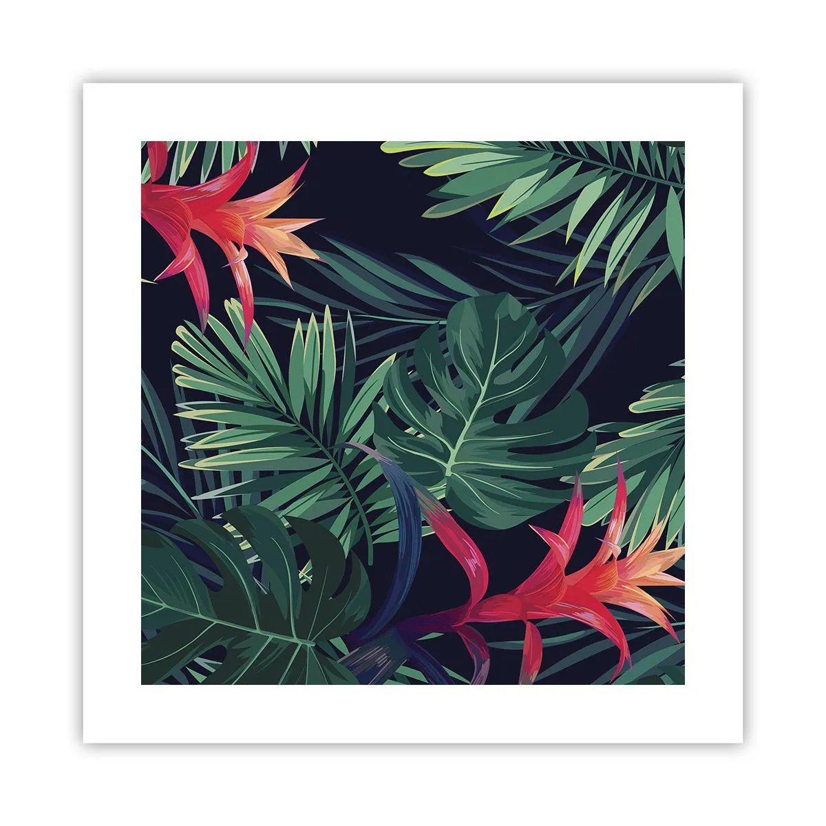 Affiche - Poster - immergé dans la nature - 40x40 cm