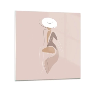 Impression sur verre - Image sur verre - Être une dame - 30x30 cm