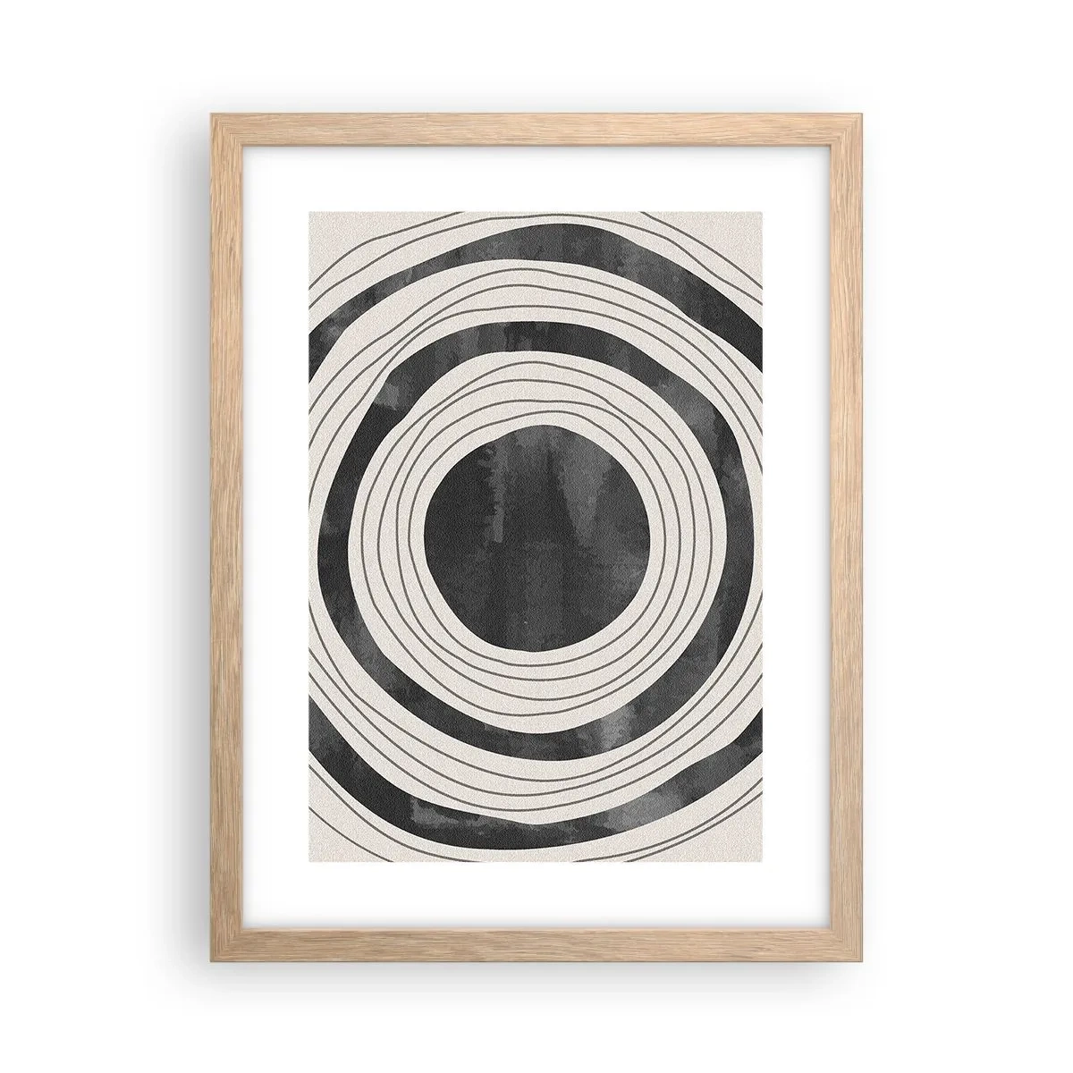 Affiche dans un chêne clair - Poster - Droit au but - 30x40 cm