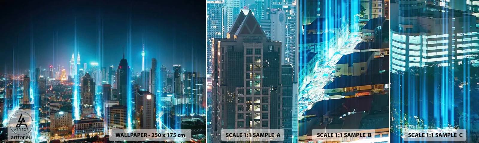 Échantillon De Papier Peint Standard Eco - À Berlin au paradis - Ville, Architecture, Voyages - 100x30 cm