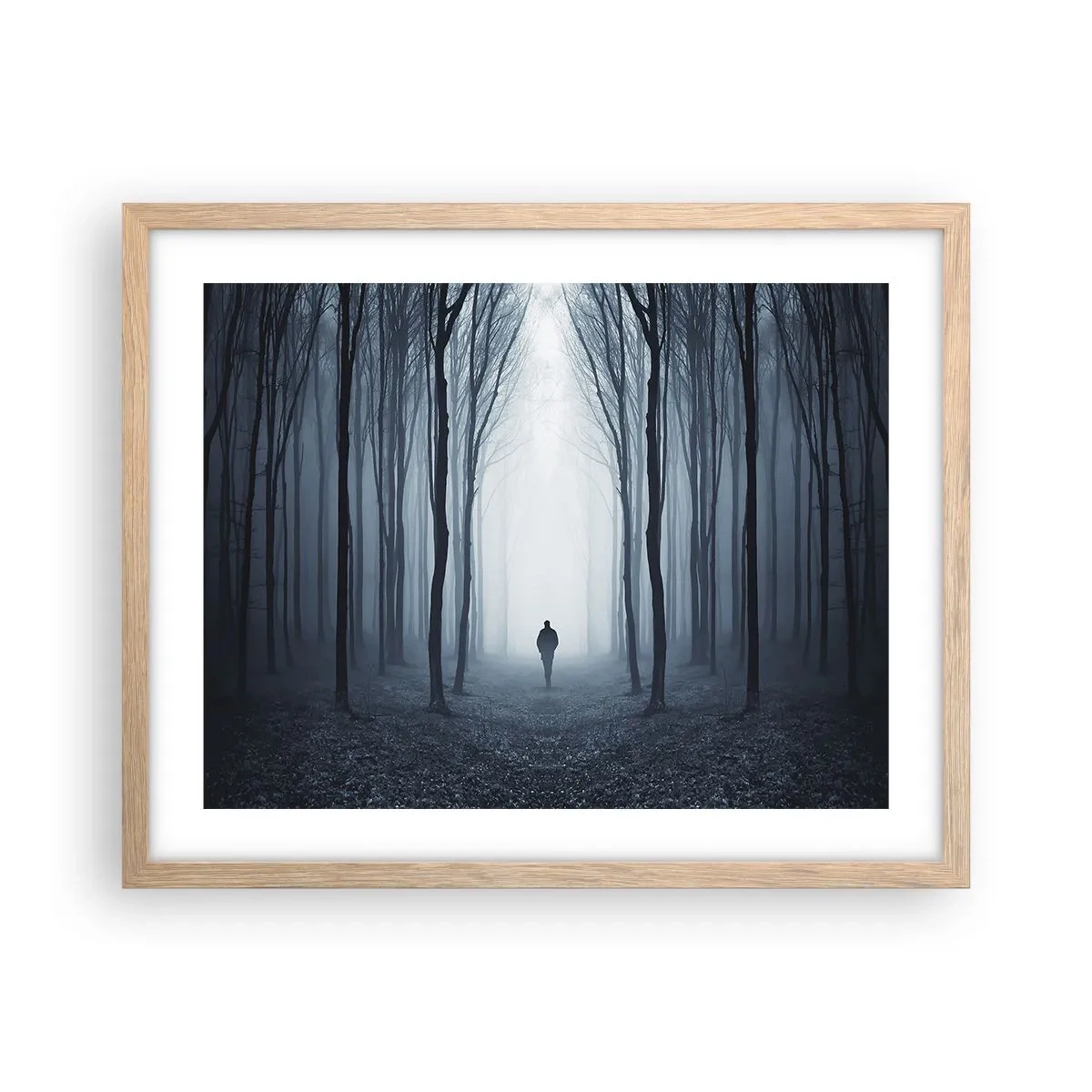 Affiche dans un chêne clair - Poster - Tout est simple et clair - 50x40 cm