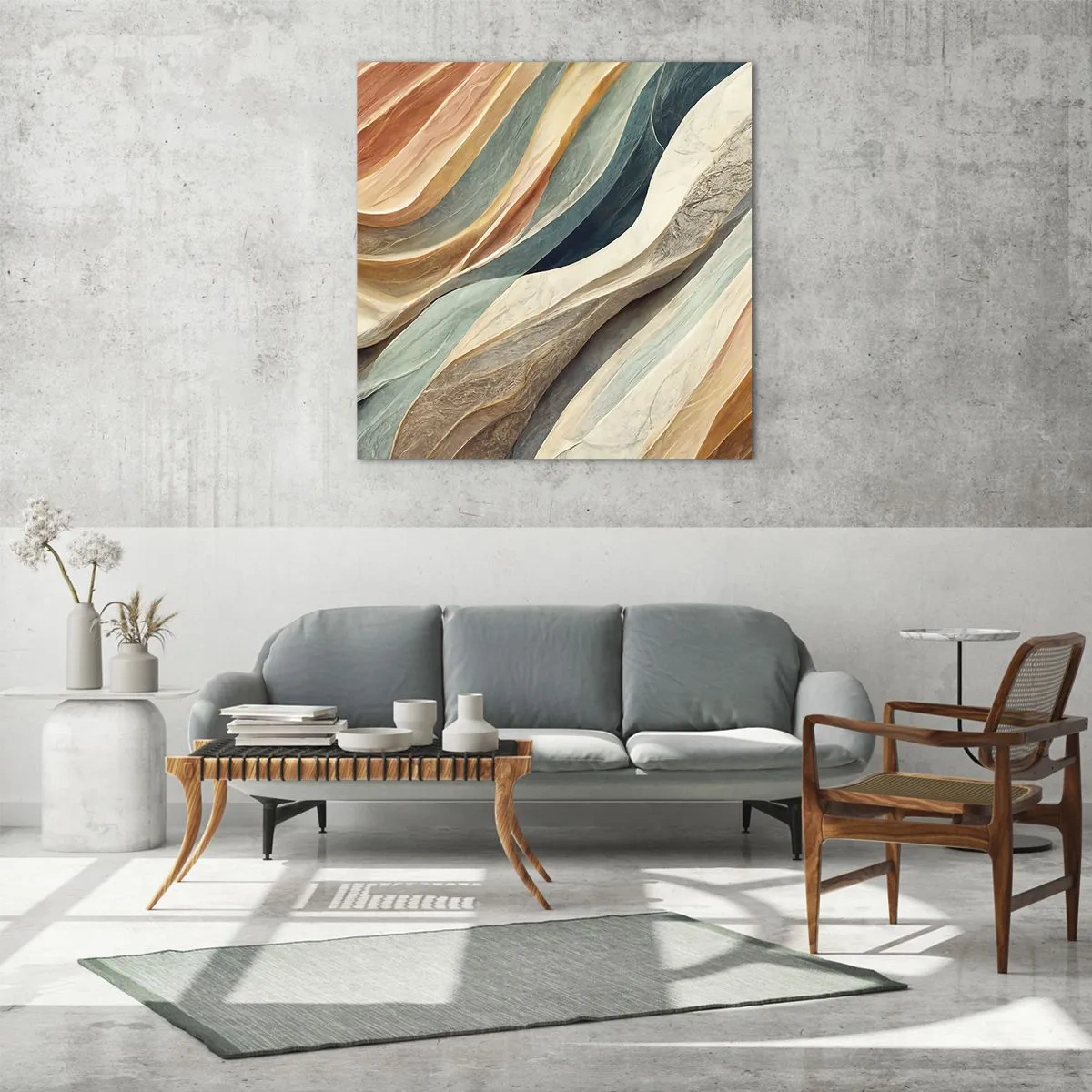 Impression sur verre - Image sur verre - Le moment avant le changement - 70x70 cm