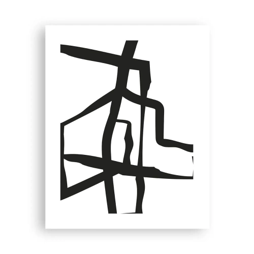 Affiche - Poster - Conception noir et blanc - 40x50 cm