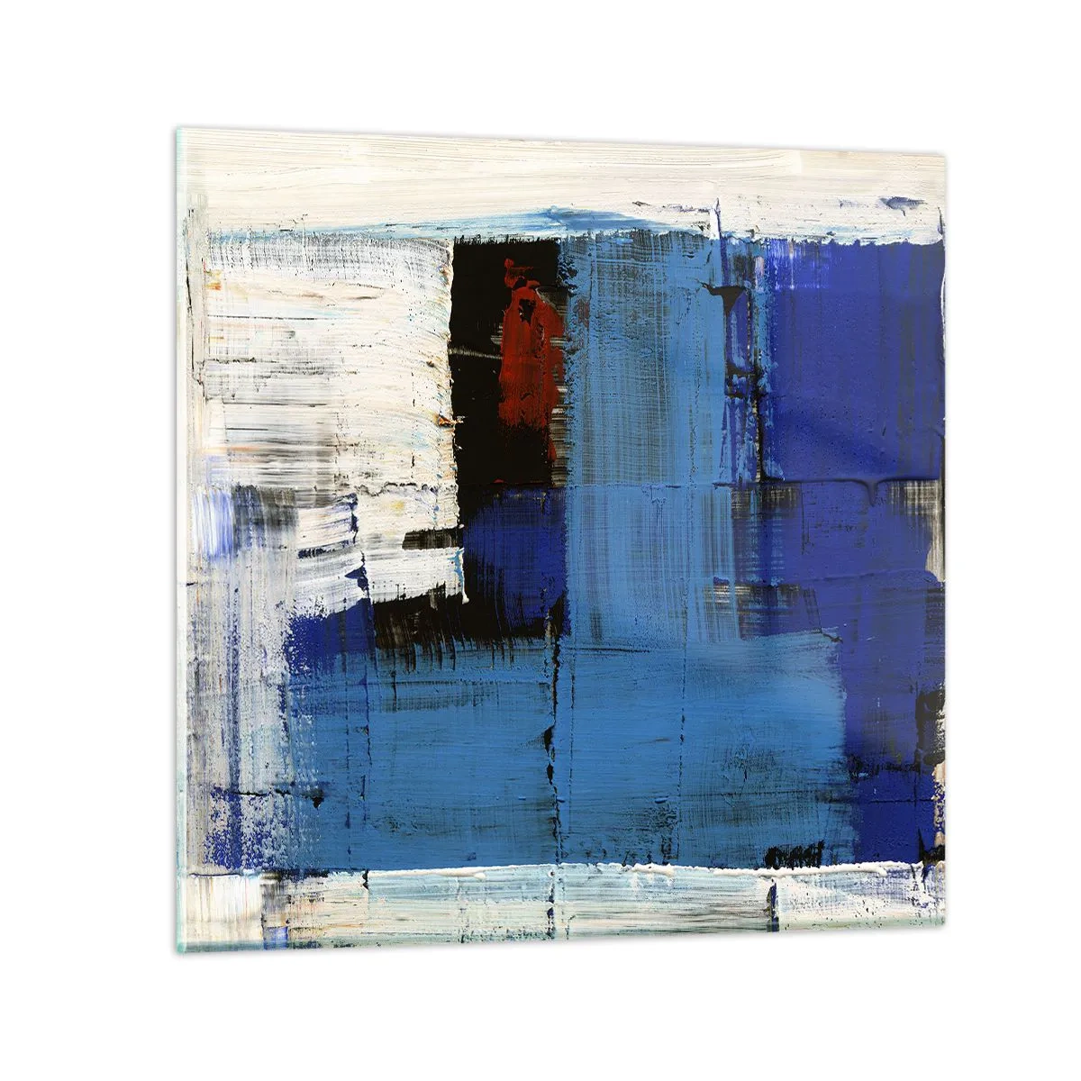 Impression sur verre - Image sur verre - Secret de bleu - 40x40 cm