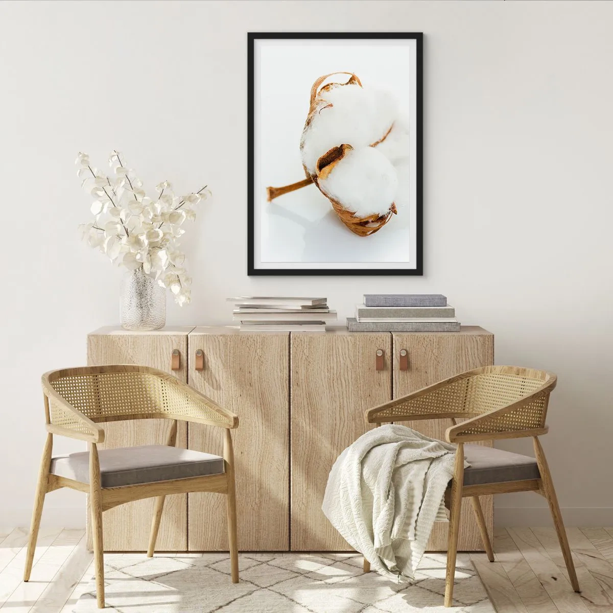 Affiche dans un cadre noir - Poster - Doux par nature - 61x91 cm