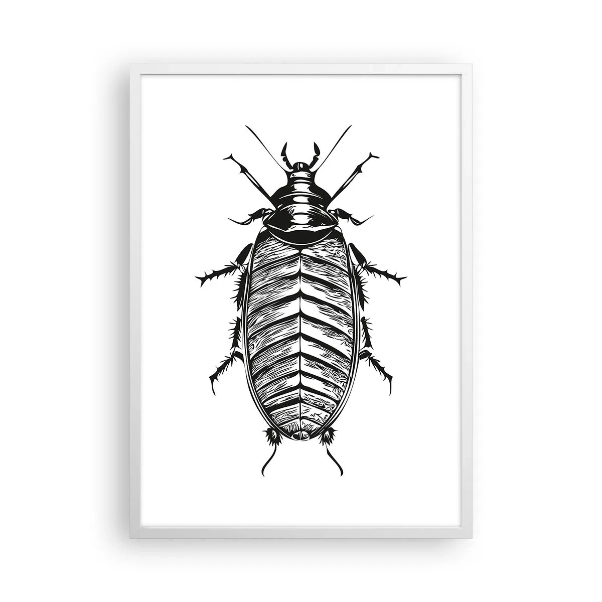 Affiche dans un cadre blanc - Poster - Quel spécimen! - 50x70 cm