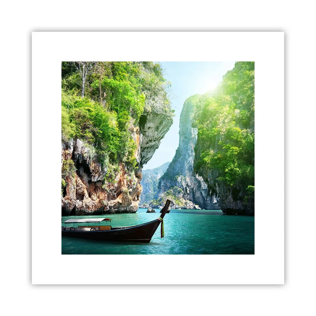 Affiche - Poster - Une invitation à un voyage exotique - 30x30 cm