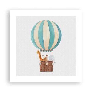 Affiche - Poster - Voyage fantastique - 40x40 cm