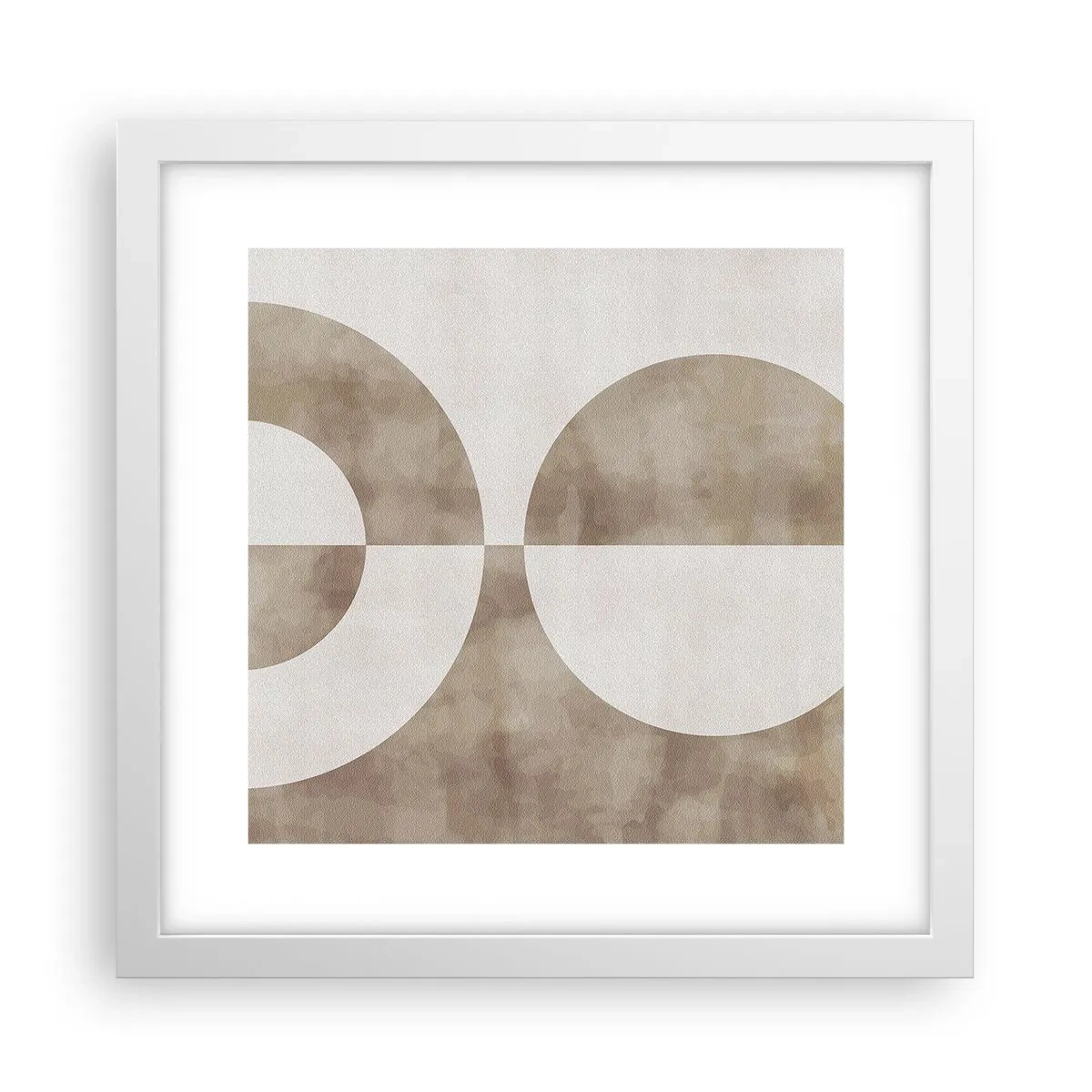 Affiche dans un cadre blanc - Poster - Similitudes et différences - 30x30 cm