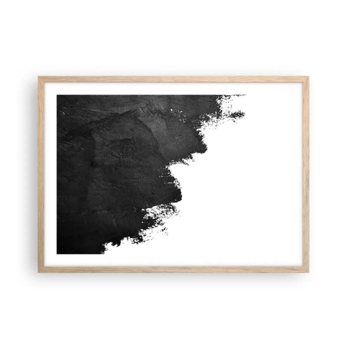 Affiche dans un chêne clair - Poster - Éléments : terre - 70x50 cm