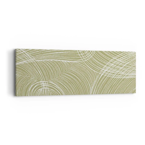 Impression sur toile - Image sur toile - Abstraction complexe de blanc - 90x30 cm