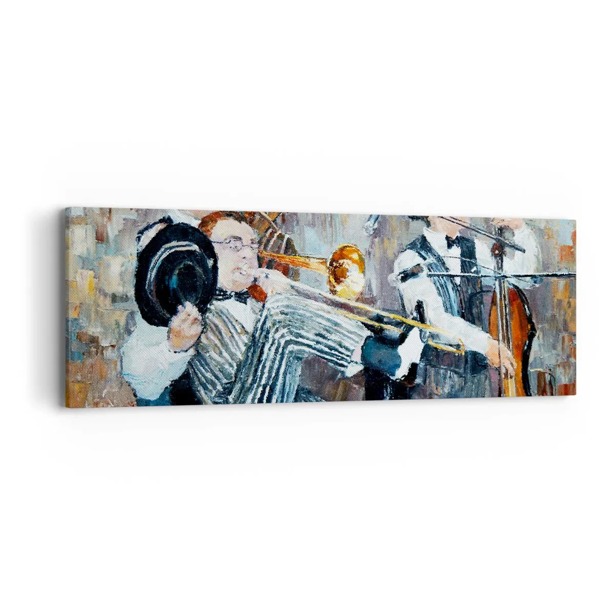 Impression sur toile - Image sur toile - C'est tout le Jazz - 90x30 cm