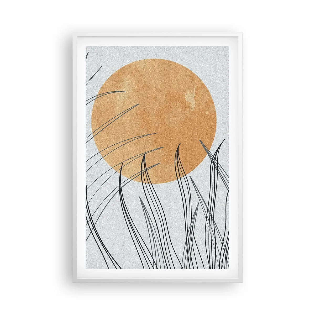 Affiche dans un cadre blanc - Poster - Toujours vers le soleil - 61x91 cm