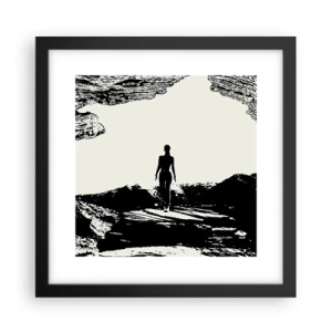 Affiche dans un cadre noir - Poster - Nouveau look - 30x30 cm