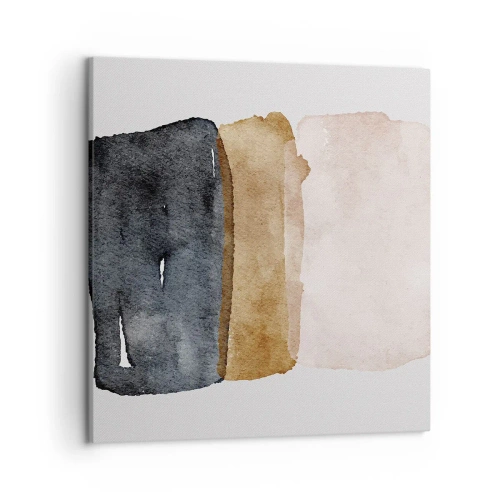 Impression sur toile - Image sur toile - Composition de couleurs de la terre - 50x50 cm
