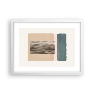 Affiche dans un cadre blanc - Poster - Tout est en ordre - 40x30 cm