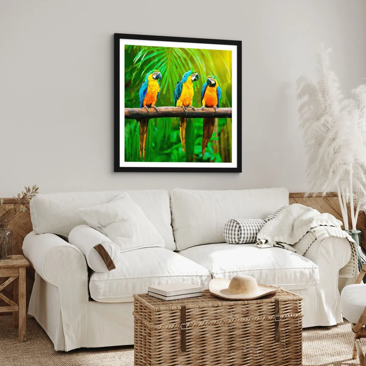 Affiche dans un cadre noir - Poster - Et avez-vous entendu qu'elle ...? - 60x60 cm