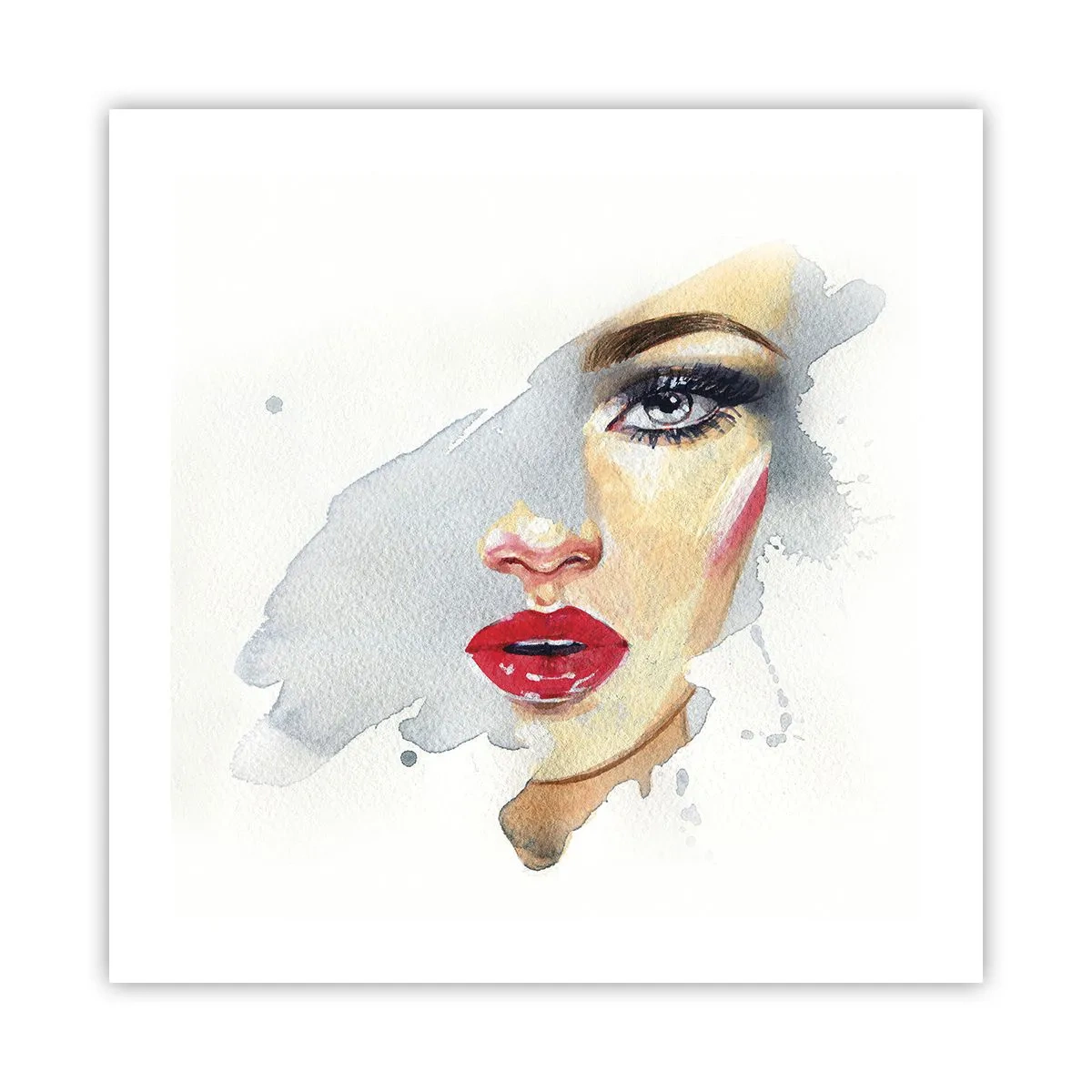 Affiche - Poster - Reflet dans une goutte d'eau - 50x50 cm