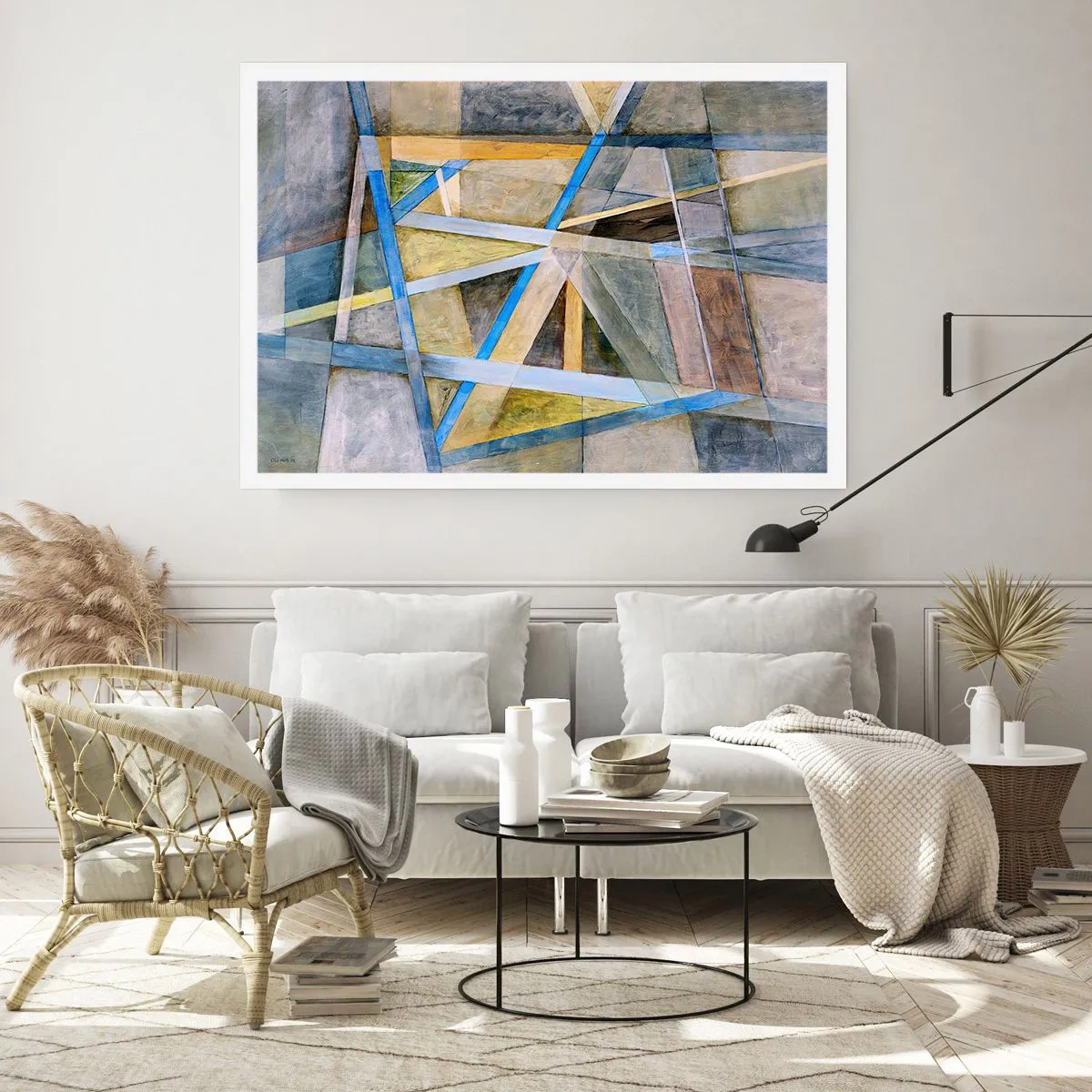 Affiche - Poster - Tout droit ou en diagonale ? - 40x30 cm
