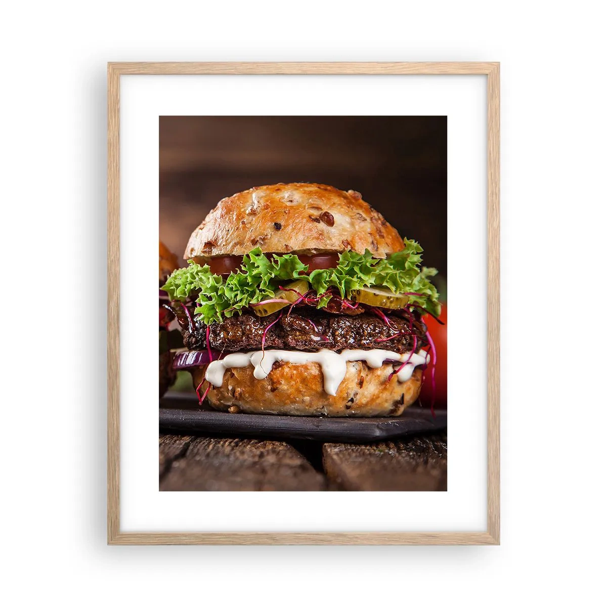 Affiche dans un chêne clair - Poster - American dream - 40x50 cm