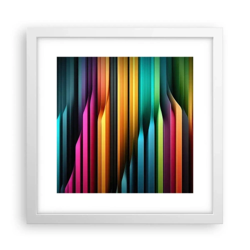 Affiche dans un cadre blanc - Poster - Un organe de lumière - 30x30 cm