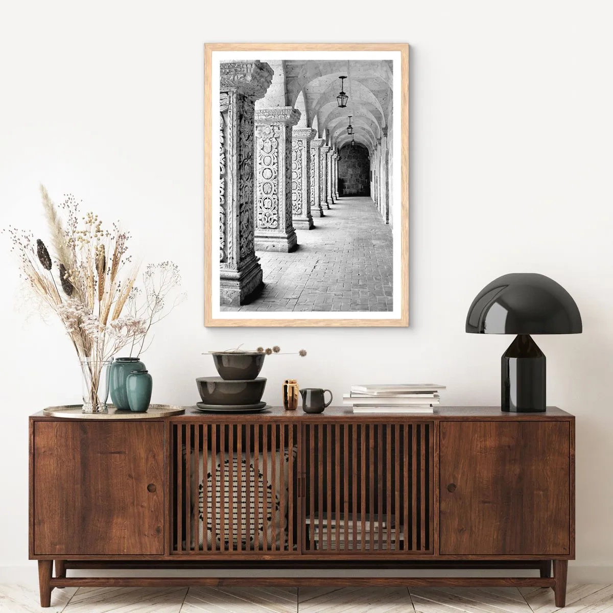 Affiche dans un chêne clair - Poster - Où cela mène-t-il…? - 70x100 cm