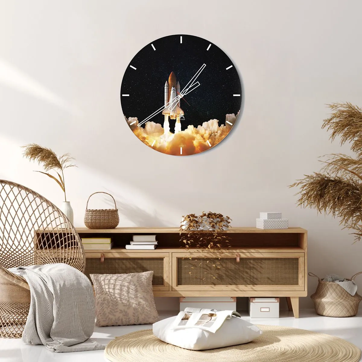 Horloge murale - Pendule murale - Ad astra! - 40x40 cm