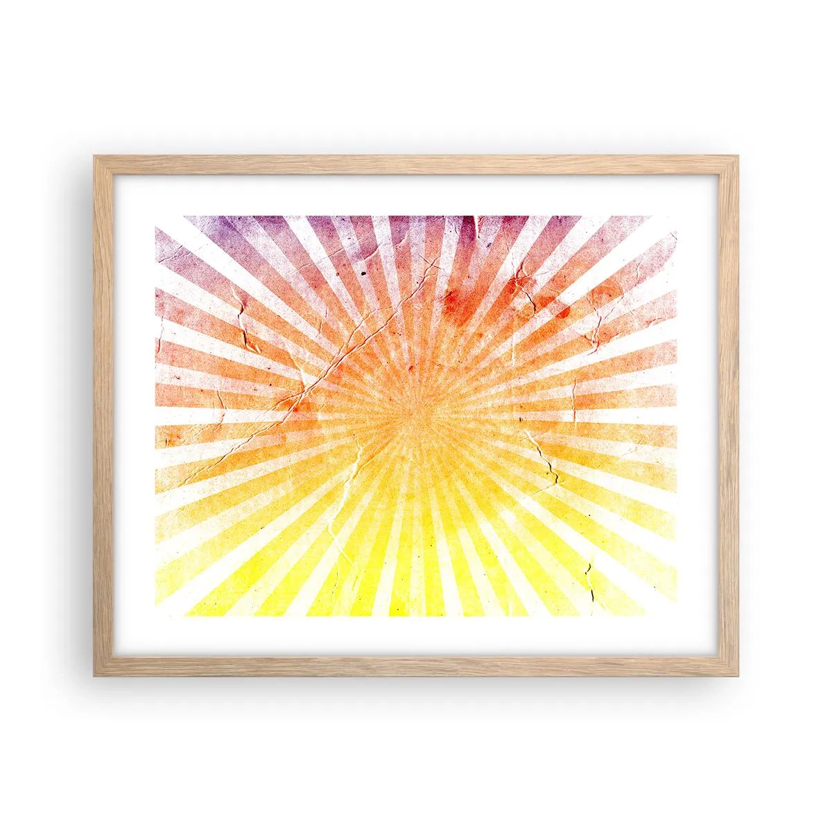 Affiche dans un chêne clair - Poster - Levant et couchant - 50x40 cm
