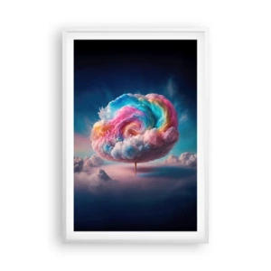 Affiche dans un cadre blanc - Poster - Le rêve d'un parc d'attractions - 61x91 cm