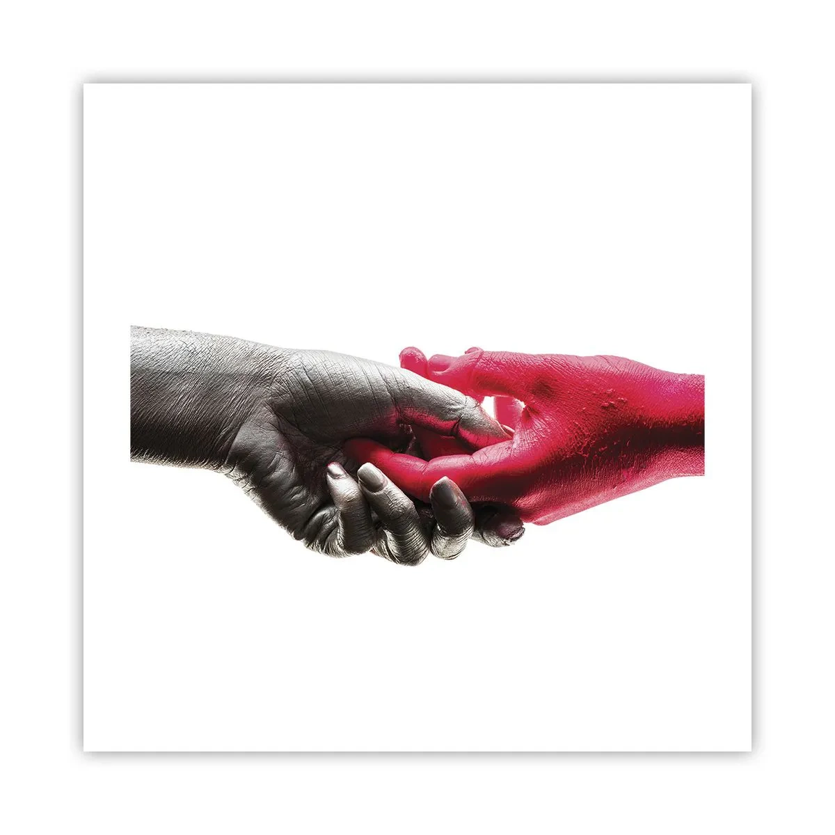 Affiche - Poster - Ensemble, bien que différents - 50x50 cm