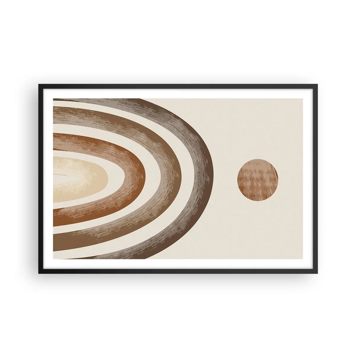 Affiche dans un cadre noir - Poster - Dans une galaxie lointaine - 91x61 cm