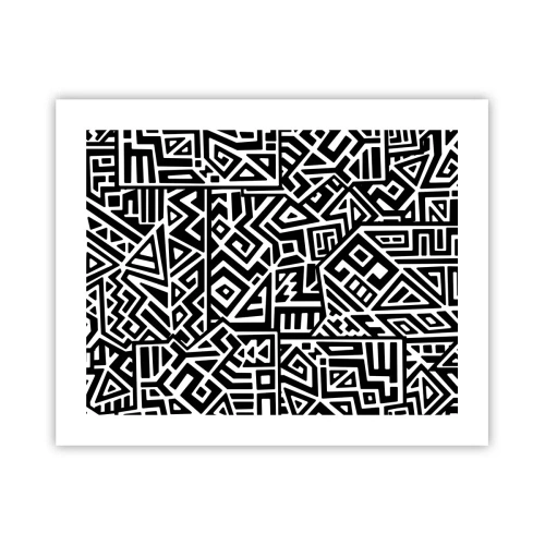 Affiche - Poster - Composition précolombienne - 50x40 cm