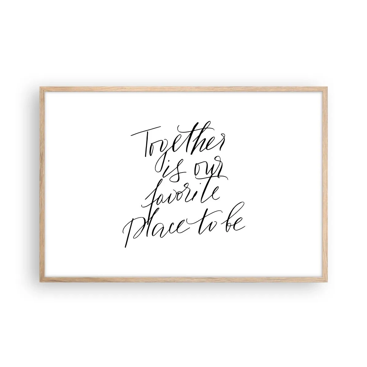 Affiche dans un chêne clair - Poster - Vous aussi vous le sentez? - 91x61 cm