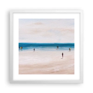 Affiche dans un cadre blanc - Poster - Un besoin naturel - 40x40 cm