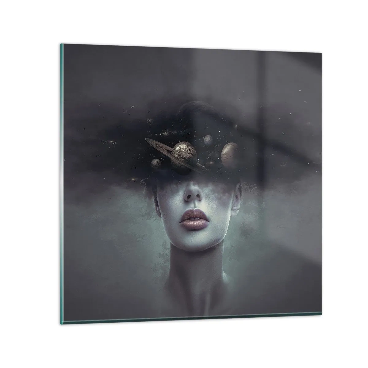 Impression sur verre - Image sur verre - Et les planètes deviennent folles... - 30x30 cm