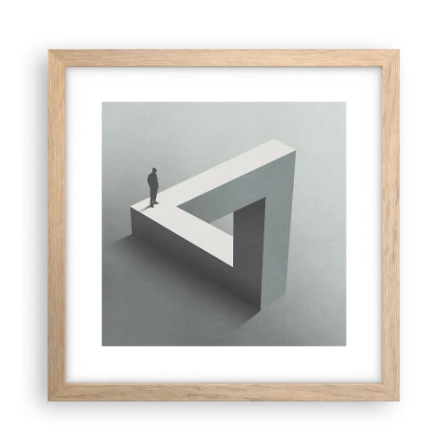 Affiche dans un chêne clair - Poster - Mais c'est possible - 30x30 cm