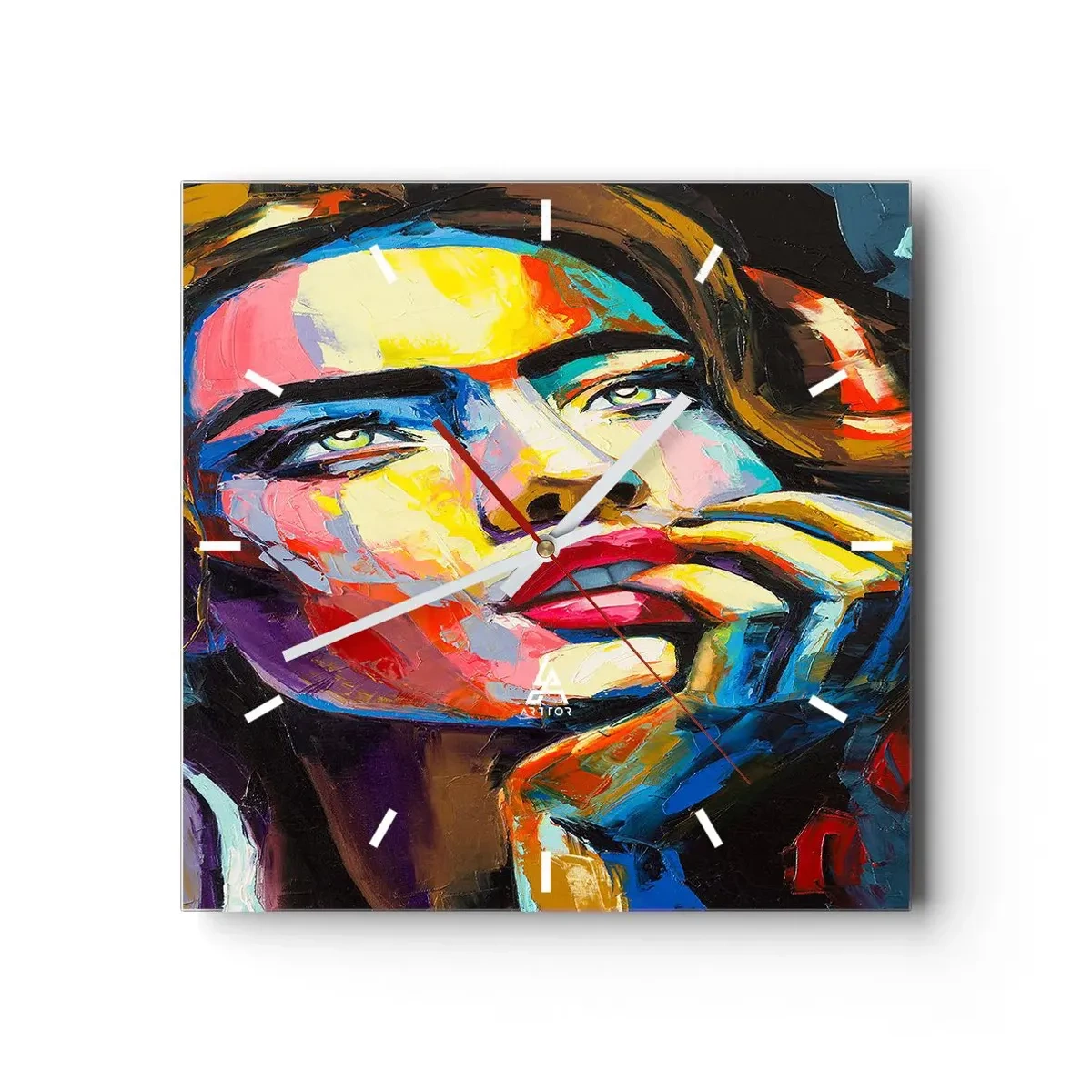 Horloge murale - Pendule murale - Les rêves volent dans le ciel comme des oiseaux - 40x40 cm