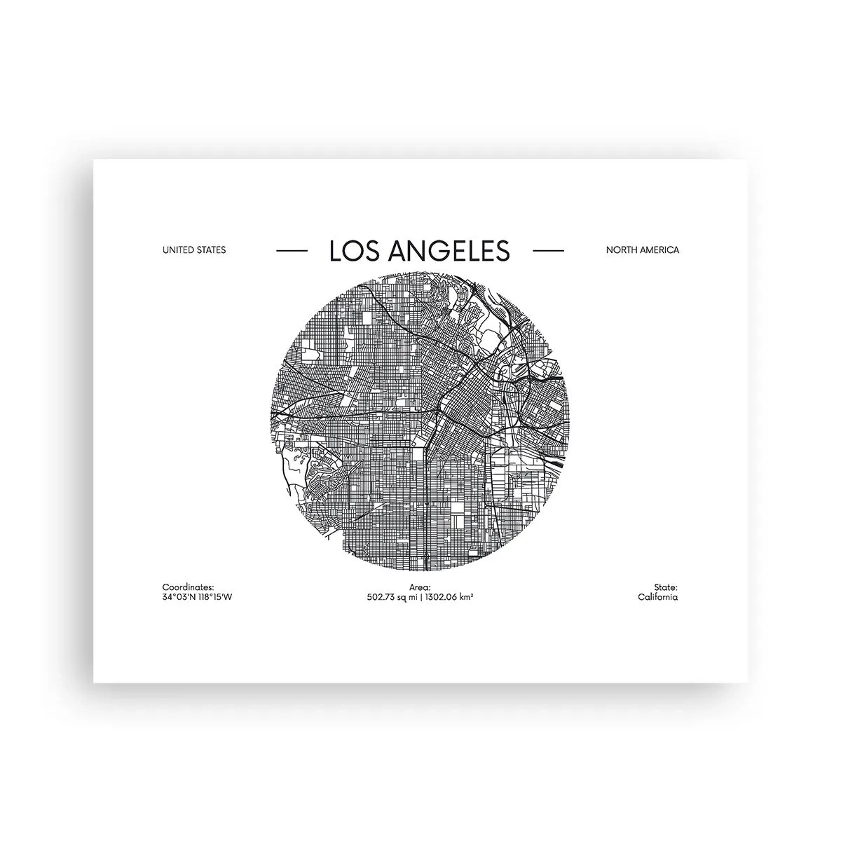 Affiche - Poster - Anatomie de Los Angeles - 50x40 cm