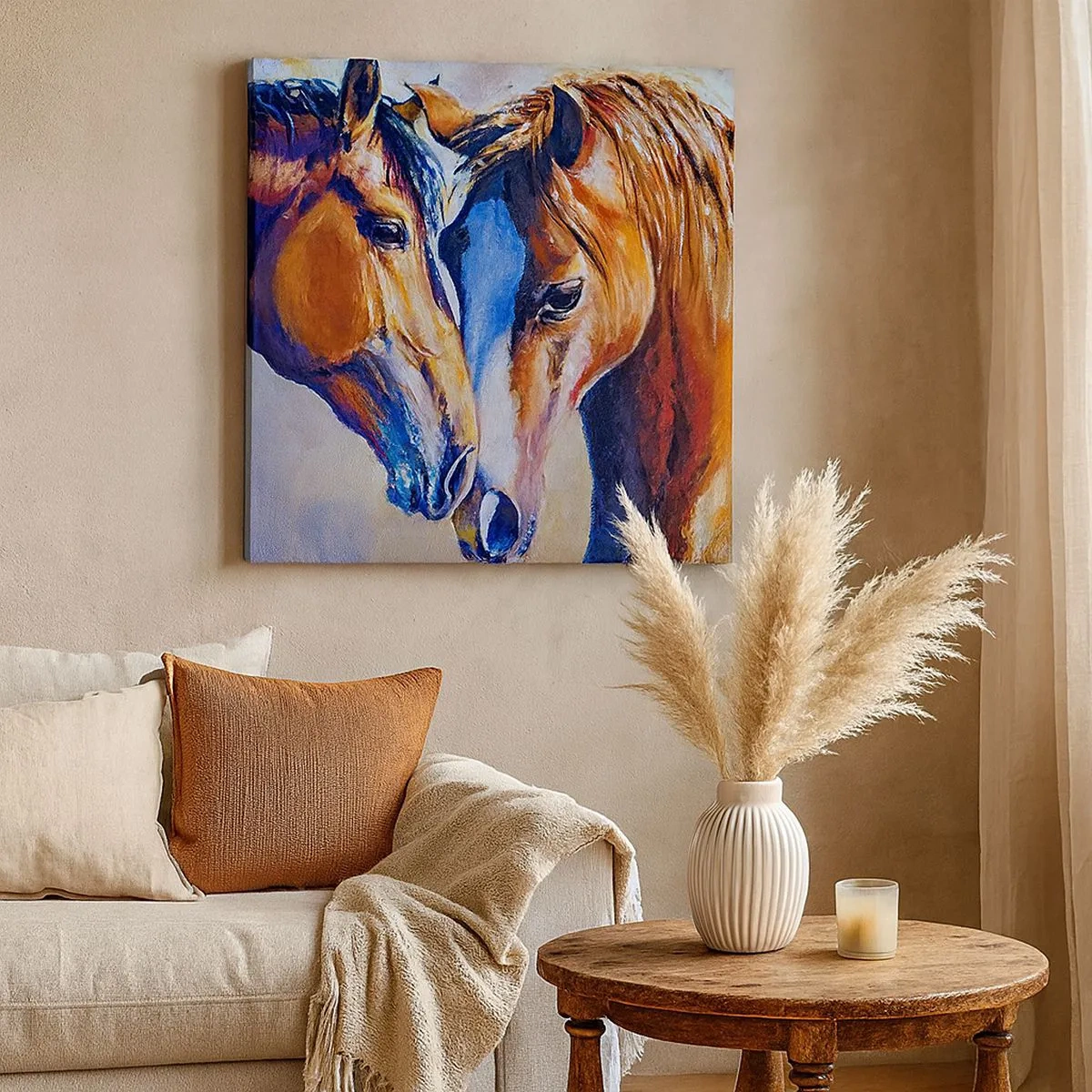 Impression sur toile - Image sur toile - Est-ce de l'amitié ? Ou de l'amour ? - 30x30 cm