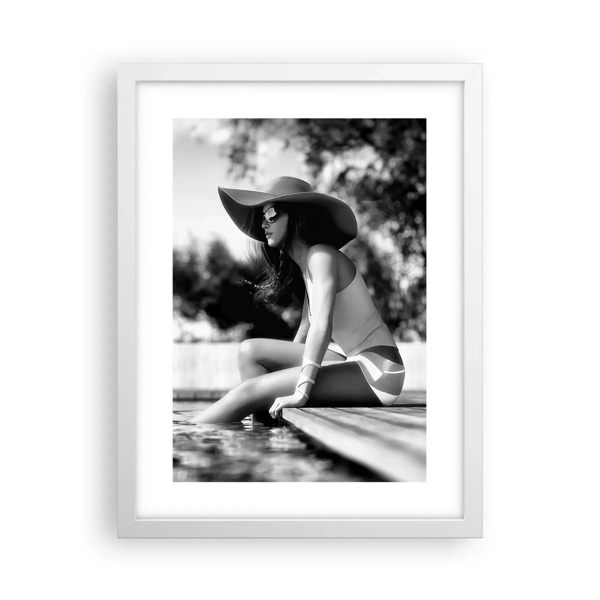 Affiche dans un cadre blanc - Poster - Rêve d'été - 30x40 cm